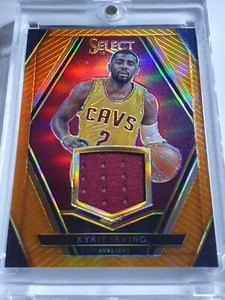 2015 Select Kyrie Irving #PATCH ORANGE /49 Game Worn Jersey - Ready to Grade - Picture 1 of 4