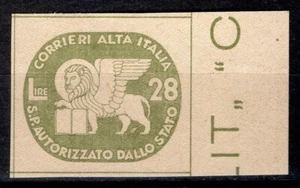 #923 - RSI - 1945 - 28 lire CORALIT (Leone di San Marco) - Nuovo (MNH) - Imagen 1 de 2