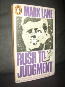 Mark Lane Rush To Judgement (1966) UK Penguin (1967) (Kennedy) (JFK) (1st Pr) - Picture 1 of 2