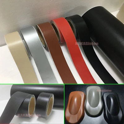 2inch Wide Matte Leather Textured Vinyl Sticker Tape for Car Phone House Wrap CF - Image 1 of 4