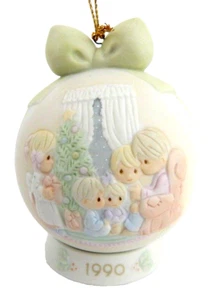 Old Stock Precious Moments 1990 May Your Christmas Be A Happy Home Ornament (18 - Picture 1 of 12