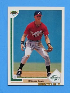1991 UPPER DECK TOP PROSPECT #55 CHIPPER JONES ROOKIE HOFer NM-MT RC - Picture 1 of 2