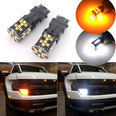 2x No Resistor Switchback LED Turn Signal Light Bulbs for Ford F-150 F-250 F-350 - Image 1 of 4