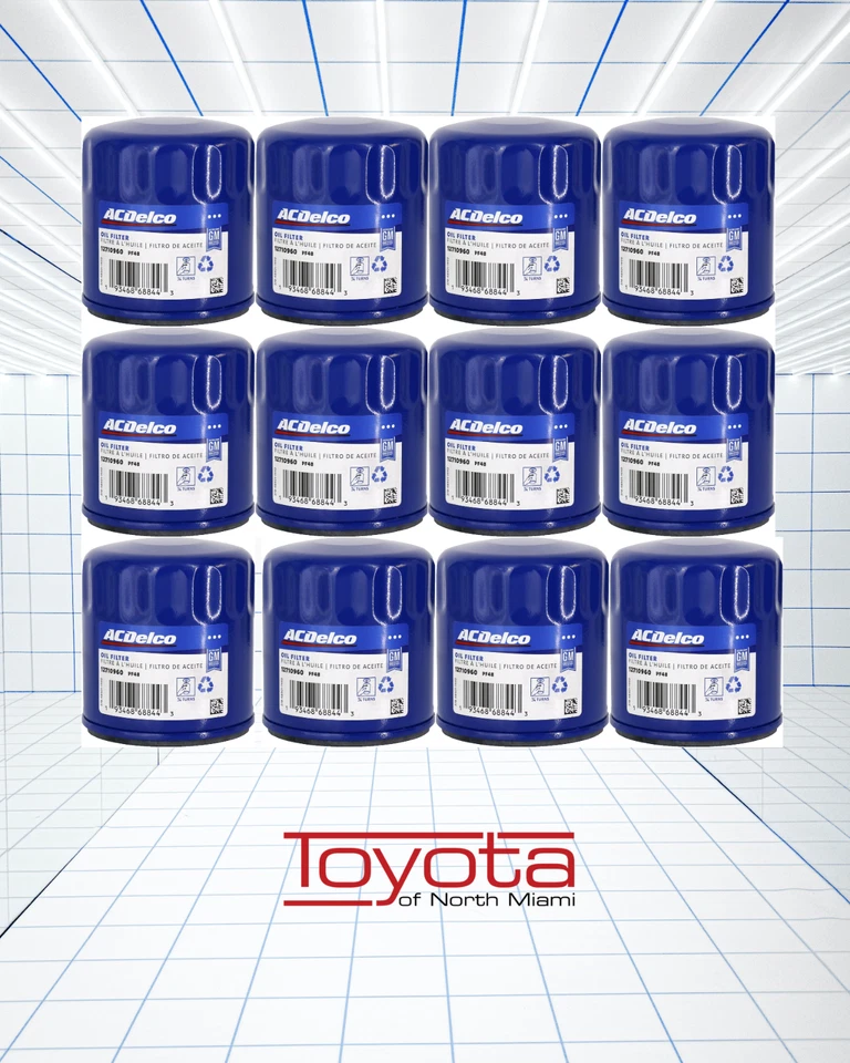12 Case Genuine GM ACDelco OEM Engine Oil Filter PF48 PF48E PF48F - Imagem 1 de 3