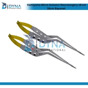 Kamiyama Micro Scissors Neurosurgery 18 cm 16cm Bayonet Handle 2Pcs - Picture 1 of 6