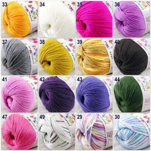 Sale 1ball 50g Baby Cashmere Silk Wool Children hand knitting Yarn 18 Black - Picture 1 of 24