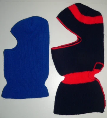 DE COLECCIÓN AÑOS 70 80 MÁSCARA ESQUÍ PASAMONTAÑAS SOMBRERO GORRA LOTE 2 GORRO TEJIDO NIEVE ESQUÍ LADRÓN OSFA Foto 1 de 3