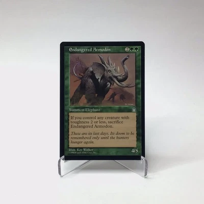 Magic: The Gathering Endangered Armodon MTG Vintage 1998 Stronghold MP - Image 1 of 2