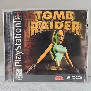Tomb Raider (PlayStation 1, 1996) PS1 Black Label Tested CIB With Reg Card - Picture 1 of 5