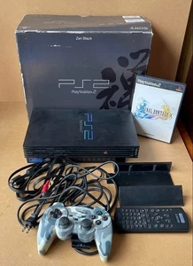 Playstation 2 ZEN BLACK Console SCPH-37000 PS2 Used Japan - Picture 1 of 13