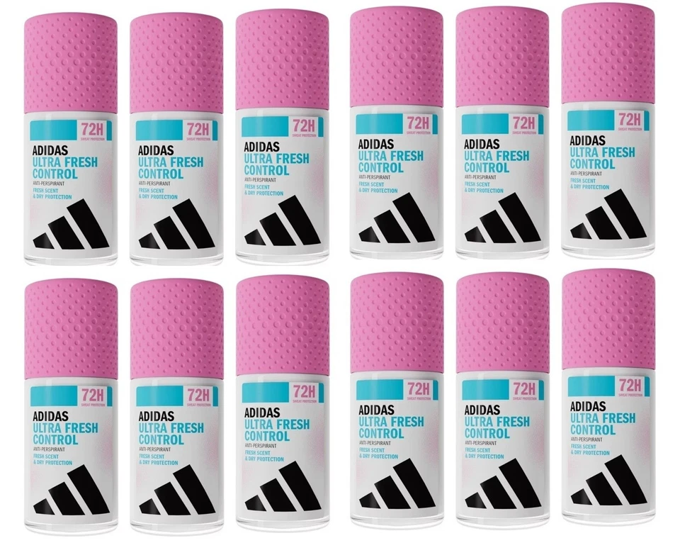 12x ADIDAS CONTROL FRESH 72H ANTITRANSPIRANTE ROLL-ON 12X50ML / 16FL.OZ Foto 1 de 1