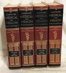 Illustrated Medical & Health Encyclopdia, Doubleday, 1959 Fishbein 4 Book Set - Picture 1 of 10