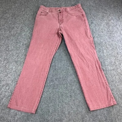 Meyer Mens Chino Trousers Pants Straight 32 30 Pink Salmon Stretch Comfort — 第 1/4 张图片