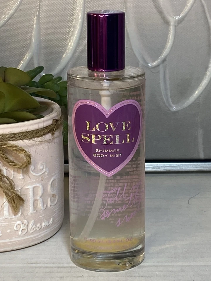 Botella de perfume de vidrio de niebla brillante hechizo de amor Victoria’s Secret DE COLECCIÓN 3,4 OZ NUEVO Foto 1 de 4
