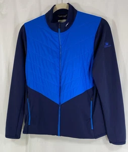 KJUS Release Jacket Full Zip Stretch Quilt Front Lightweight Blue Mens 52 Large - Picture 1 of 13