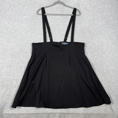 ModCloth Suspender Skater Skirt Womens 2X Black Retro Goth Rockabilly Pin Up - Image 1 of 4