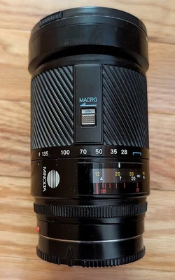 Minolta AF 28-135 f/4-4.5 Macro zoom Lens for Maxxum/Sony/+Sky Filter & Caps/ - Image 1 of 4