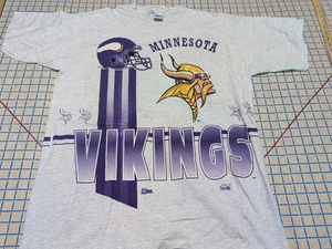 Vintage 1993 Minnesota Vikings Salem Sportswear NFL Herren T-Shirt Large ~12 - Bild 1 von 12