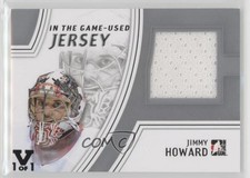 2013 In the Game-Used Jersey Silver ITG Vault Black 1/1 Jimmy Howard #GUJ-06 0c3