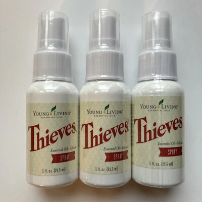 Paquete de 3 Young Living Thieves Spray 1 fl oz Nuevo Sellado Sin Abrir Envío Rápido Foto 1 de 3