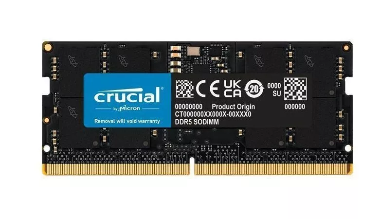 Crucial CT32G56C46S5 32G DDR5 5600Mhz SODIMM Memory Module Retail