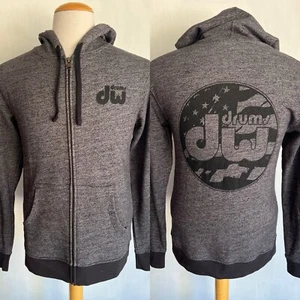 DW DRUMS Oficial Unisex Batería Kit Percusión Cremallera Completa Sudadera con Capucha Talla Pequeña - Imagen 1 de 6