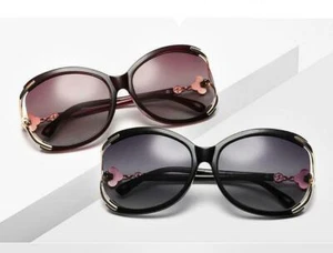 Women Polarized Sunglasses Mirrored Anti-Reflective Cut Out Eyewear Eyeglassses - Picture 1 of 12
