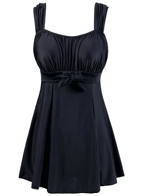 Wantdo Women One Piece Bathing Suit High Waist Swimsuit Tummy Control Plus Size - Image 1 of 4