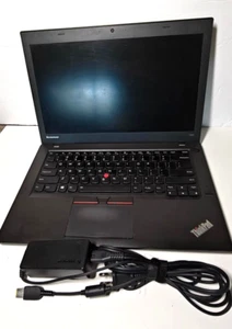 Lenovo ThinkPad T450 i7-5600U 2.6GHz 16GB 256GB SSD Win10Pro AC Adapter - Picture 1 of 4