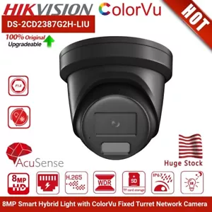 Hikvision DS-2CD2387G2H-LIU 8MP PoE AcuSense ColorVu Dual Light IP Kamera schwarz - Bild 1 von 24