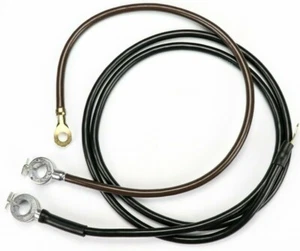 Juego de cables de batería Corvette 1964-65 hecho en EE. UU. anillo de resorte bloque pequeño aire acondicionado todo grande negro - Imagen 1 de 1