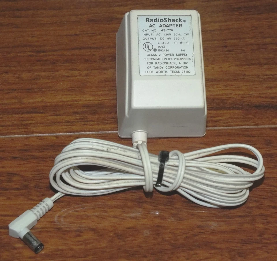 RadioShack (43-776) AC Adapter Power Supply Input: 120 Volts 60Hz 7 Watts *READ* - Image 1 of 4