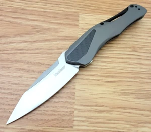 Kershaw Collateral Folding Knife 3.25 8Cr13MoV Steel Blade Gray Stainless Handle - Picture 1 of 11