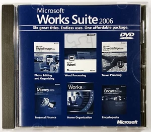 Microsoft Works Suite 2006 (PC DVD-ROM, 2005) • NEW, but case has light scuffs - Picture 1 of 4