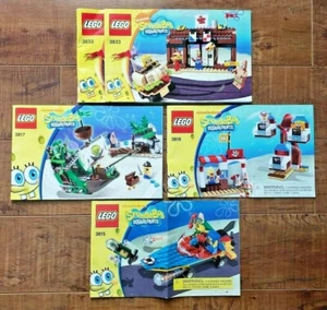 LEGO SpongeBob SquarePants Heroes + Dutchman + Glove World + Krusty Krab MANUALS - Picture 1 of 6
