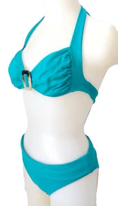 Riberce Japan Made Floral Strappy Bikini Bademode Damen Japanisch Größe 9M - Bild 1 von 18