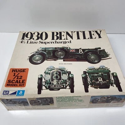 MPC 1930 Bentley 4 1/4 Litre Supercharged 1/12 Scale Model Car Kit Rare AS IS - Image 1 of 4