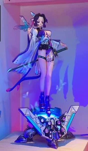 Estatua modelo pintado LED Kochou Shinobu NEGRO ROSA Cazador de demonios 1/4 Kochou Shinobu GK - Imagen 1 de 7