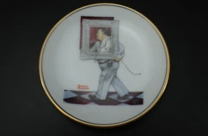Norman Rockwell Collector Plate PORTRAIT Miniature Porcelain 1983 Vintage - Picture 1 of 8