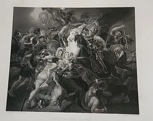 Mythological Battle T. Stothard, GC Finden Engraver - Picture 1 of 8