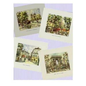 Maurice Legendre - Set of 4 Parisienne Scenes (7 x 6 inches) - Picture 1 of 5