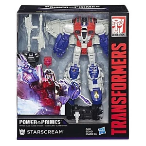 TRANSFORMERS GENERATIONS POWER OF THE PRIMES VOYAGER CLASS STARSCREAM FIGURE - Picture 1 of 8