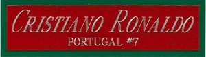 CRISTIANO RONALDO NAMEPLATE AUTOGRAPHED Signed SOCCER BALL-FOOTBALL-JERSEY-PHOTO - Picture 1 of 4