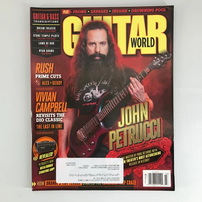 Guitar World Magazine March 2016 Subscription Edition Cover: John Petrucci Foto 1 de 2