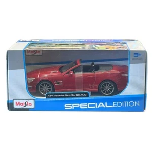 MAISTO 1:24 MERCEDES BENZ SL 63 AMG ROSSO EDIZIONE SPECIALE - Foto 1 di 1