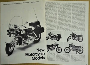 1970 Revell Motorcycle Model Print Ad Bronson Harley Davidson Honda Scrambler - Picture 1 of 1