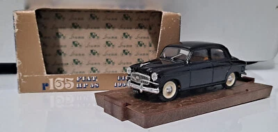 2297. BRUMM R165-01 Fiat 1400B Berlina Nera/Black Interni marrone Fuori Produzio - Immagine 1 di 4