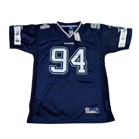 🏈 Dallas Cowboys Demarcus Ware #94 Reebok Boys XL Blue Sewn Jersey On Field 🏈 Cover