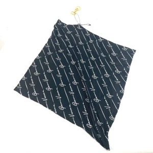 VERSACE Logo scarf included Bag Charm Key Holder silk Black/White Unused - Picture 1 of 11