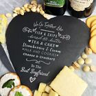 Perfect Food Pair Romantic Poem The Best Boyfriend Gift Heart Slate Cheese Board